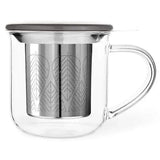 Glass Mug & Porcelain Lid w/ Infuser