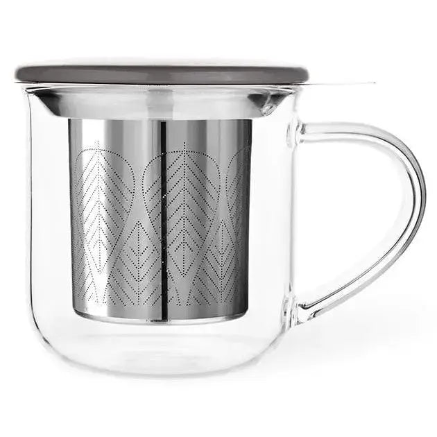 Glass Mug & Porcelain Lid w/ Infuser