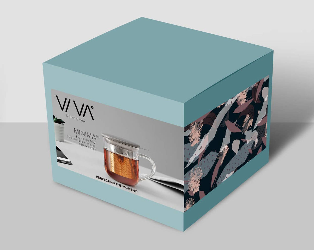 Glass Mug & Porcelain Lid w/ Infuser